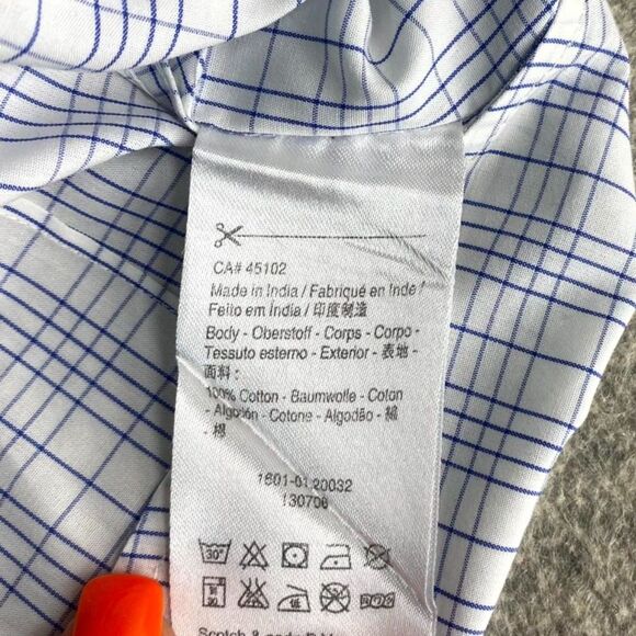 Scotch & Soda Button Down Shirt Dress Shell Pocket Accent Mens Size L - Picture 8 of 10